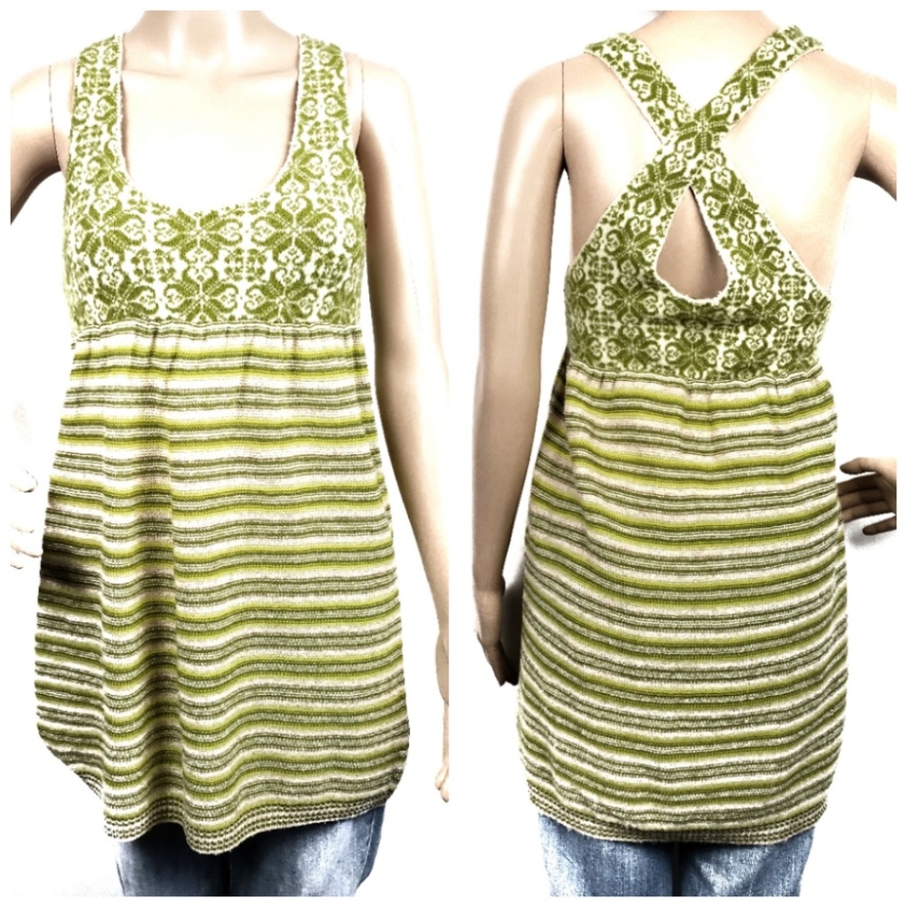 Free People wool boho tank sleeveless tunic dress